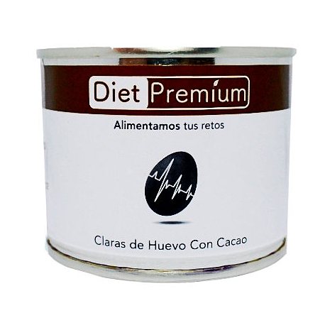 DIET PREMIUM CLARA DE HUEVO SABOR CACAO 128GR