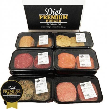 PACK HAMBURGUESAS DIET PREMIUM 10 BANDEJAS