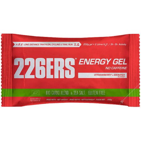 226ERS ENERGY GEL SIN CAFEINA FRESA-PLATANO 200G