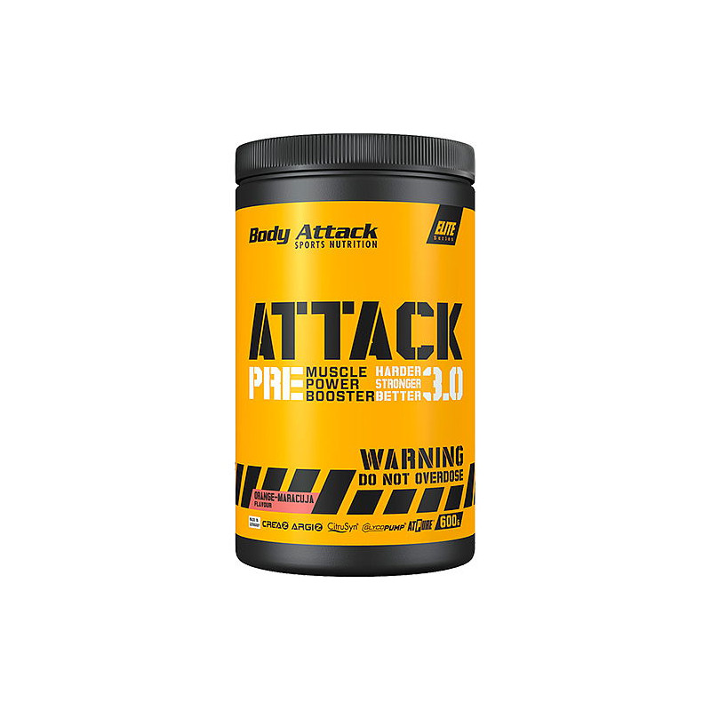 BODY ATTACK PRE WORKOUT ATTACK 3.0 600 G Tiendaculturista