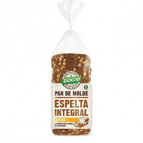 BIOCOP PAN DE MOLDE ESPELTA INTEGRAL 400g AVENA