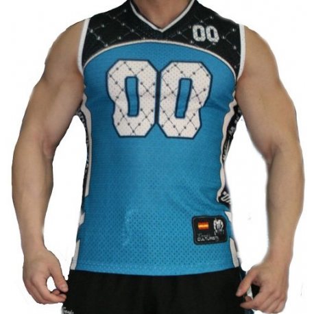 TIENDACULTURISTA CAMISETA BASKET AZUL Y BLANCA 00