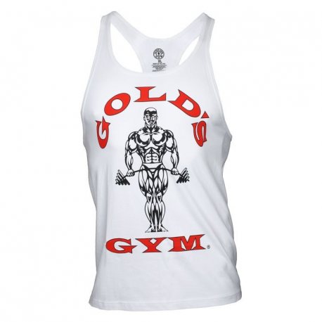 CAMISETA GOLD'S GYM BLANCA DOBLE SERIGRAFÍA CAMISETA GOLD'S GYM BLANCA DOBLE SERIGRAFÍA