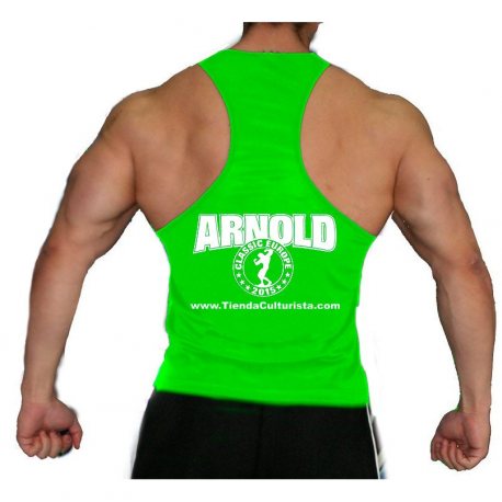 CAMISETA TIENDACULTURISTA ARNOLD CLASSIC TIRANTES VERDE