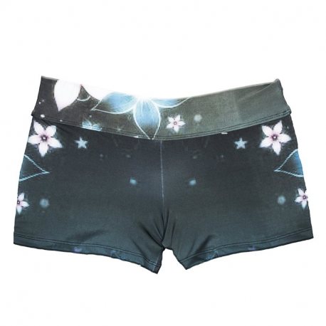 LIFE PRO SPORTSWEAR SHORTS FLOWERS BLACK