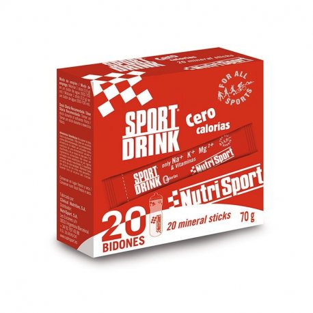 NUTRISPORT SPORT DRINK CERO CALORÍAS 20 SOBRES X 3.5G