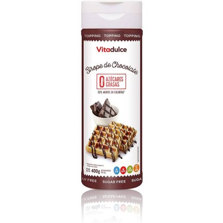 VITADULCE SIROPE BAJO EN CALORIAS 400GR SIN AZUCAR SABOR CHOCOLATE
