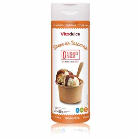 VITADULCE SIROPE BAJO EN CALORÍAS 400GR SIN AZÚCAR SABOR CARAMELO