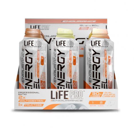 LIFE PRO ENDURANCE CAFFEINE ENERGY GEL 18X60ML