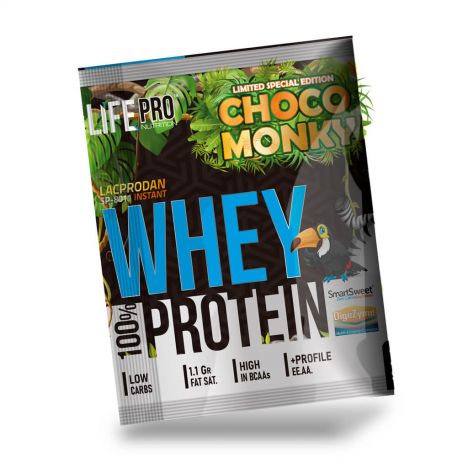 LIFE PRO WHEY CHOCO MONKY MUESTRA 30G