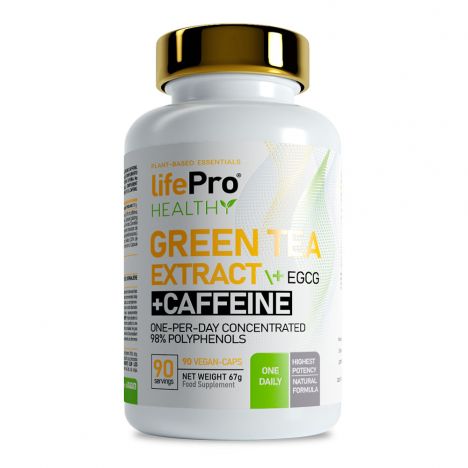 LIFE PRO GREEN TEA + EGCG + CAFFEINE 90 VEGANCAPS 98% POLYPHENOLS