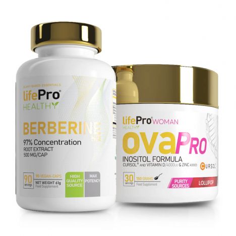 PACK LIFE PRO OVAPRO MYO INOSITOL + BERBERINE 500MG 90 VEGANCAPS