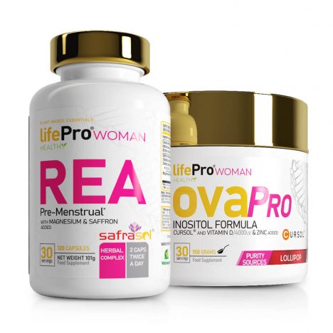 PACK MUJER LIFE PRO OVAPRO 150G + REA 120 VEGANCAPS