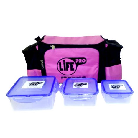 LIFE PRO FITBAG ROSA BOLSA TÉRMICA PARA ALIMENTOS