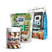PACK EVE: PROTEIN CREAM 250G + TASTY RICE CHOCO MONKY 1KG + ISO 1KG PACK EVE: PROTEIN CREAM 250G + TASTY RICE CHOCO MONKY 1KG + ISO 1KG