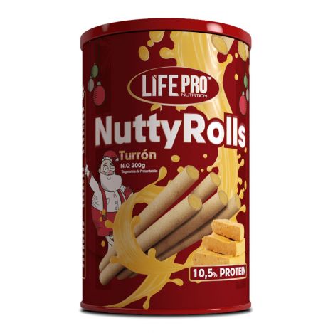 LIFE PRO FIT FOOD NUTTYROLLS TURRON 200G