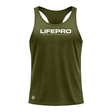 LIFE PRO TECHNICAL TANK TOP GREEN ARMY