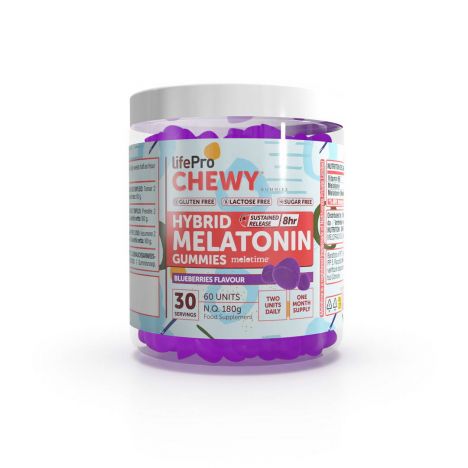 LIFE PRO CHEWY HYBRID MELATONIN 60 GUMMIES