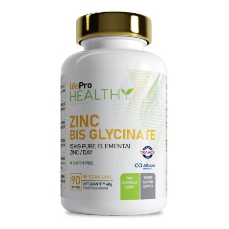 LIFE PRO ZINC BISGLYCINATE 90 VEGANCAPS