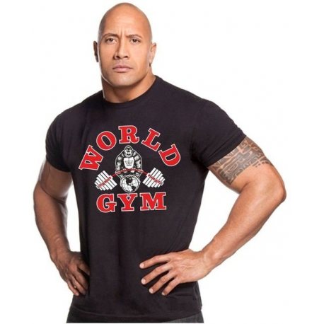 CAMISETA WORLD GYM MANGA CORTA NEGRA CAMISETA WORLD GYM MANGA CORTA NEGRA