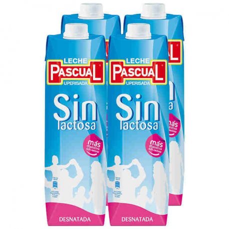 PASCUAL LECHE SIN LACTOSA DESNATADA 1L. PASCUAL LECHE SIN LACTOSA DESNATADA 1L.