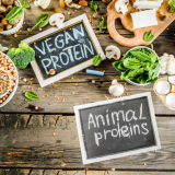 Las diferencias entre la proteína vegana y de leche