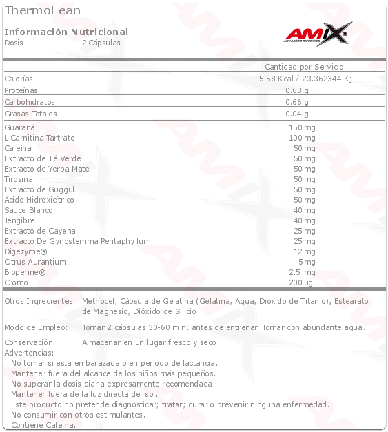 etiqueta amix thermolean etiqueta amix thermolean