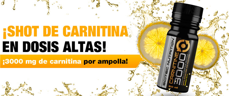 scitec shot l-carnitine 3000 tiendaculturista
